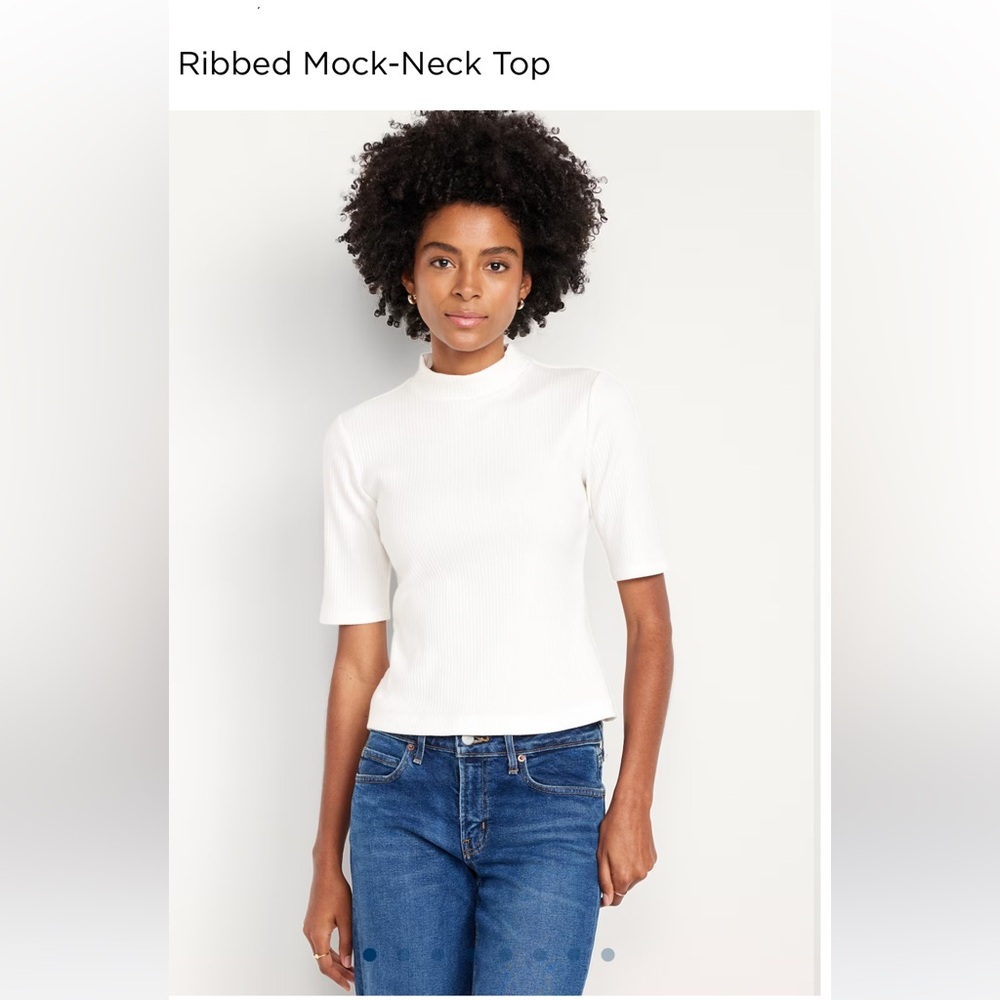 Cute mock neck top. NWT and perfect for spring layering!